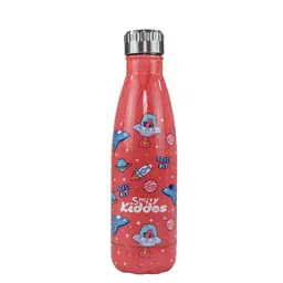 Smily Kiddos Red Printed Double Wall Vacuum Stainless Steel Water Bottle 500 ml-20