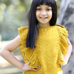 Cutiekins Girls Self Design Ruffles Top-picture-58