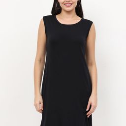 Fleximaa Women Pack of 2 Pink & Black Round Neck Sleeveless Longline Pure Cotton Top-image-87