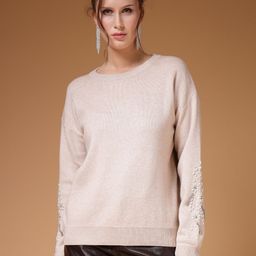 Mafadeny Floral Embellished Sweaters-image-31
