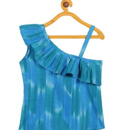 Resha Girls Blue Tie and Dye Ruffles Top-picture-40