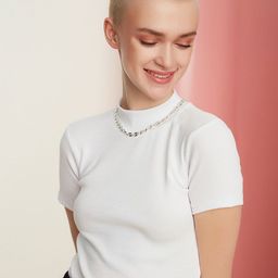 Trendyol White Solid Top-image-7