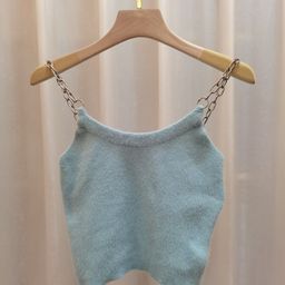 StyleCast Girls Blue Shoulder Straps Fitted Top-image-64