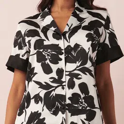 La Vie en Rose Floral Printed Lounge Shirt-image-42