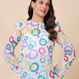 SCORPIUS Women Geometric Printed Tube Regular Top-12