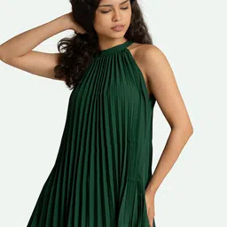 AASK Women Green Regular Crepe Top-image-6