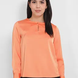 Allen Solly Woman Cuffed Sleeves Top-picture-12