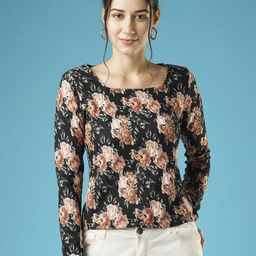 Globus Floral Print Crepe Top-picture-30