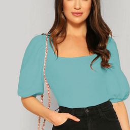 Dream Beauty Fashion Women Square Neck Regular Top-image-84