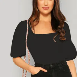 Dream Beauty Fashion Square Neck Regular Top-image-72