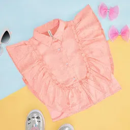 Pantaloons Junior Girls Floral Pattern Puff Sleeve Top-picture-16