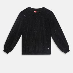 Blue Giraffe Girls Embellished Puff Sleeves Top-image-16