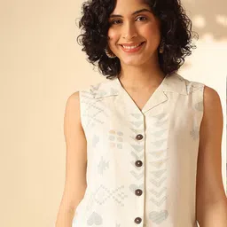 Anouk Printed Shirt Style Top-image-30