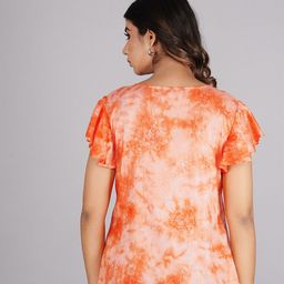Bachuu Tie and Dye Dyed Flutter Sleeves Top image 3