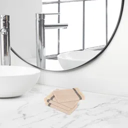 Himeya Beige 4 Pieces Self-Designed Anti-Bacterial350 GSM Cotton Face Towels-image-56