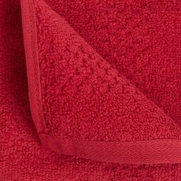 SPACES Red Set Of 4 Textured 450 GSM Pure Cotton Face Towels image 4