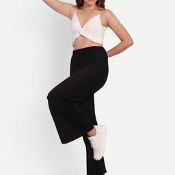 BROADSTAR Women Relaxed Loose Fit High-Rise Easy Wash Stretchable Parallel Trousers-picture-22