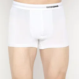 UnderJeans by Spykar Men White Solid Modal Trunk- UJNPTS044-26