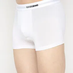 UnderJeans by Spykar Men White Solid Modal Trunk- UJNPTS044 image 5