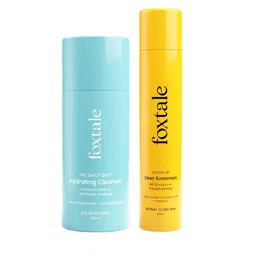FoxTale Set Of The Daily Duet Cleanser - 100ml & CoverUp Dewy Sunscreen SPF 50+PA++++150ml-2