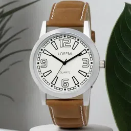 LOREM Men Brown Analogue Watch-image-62