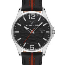 Daniel Klein Premium Men Black Dial & Leather Strap Analogue Watch DK.1.13297-2_OR-20