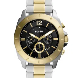 Fossil Men Dial & Stainless Steel Bracelet Style Straps Analogue Watch BQ2815-22