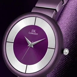 IIK COLLECTION Girls Round Purple Dial & Bracelet Style Chain Analogue Display Watch-41