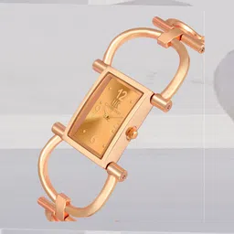 IIK COLLECTION Girls Rectangle Dial & Bracelet Style Chain Analogue Display Watch image 5