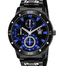 SWISSTYLE Men Black Brass Dial & Black Stainless Steel Straps Analogue Watch SS-GR190-image-77