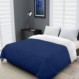RF RELAXFEEL White & Blue Heavy Winter 233 GSM Single Bed Quilt-image-51
