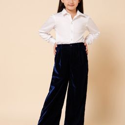 PICCOLO Girls Long Sleeve Shirt With Straight Trousers-image-48