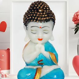 JAIPUR ACE Blue Buddha Idol Showpiece-image-59