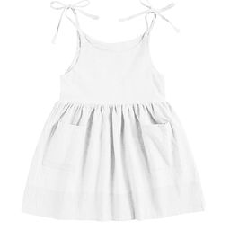 THE BABY ATELIER Girls White Solid Organic Cotton Nightdress-image-94