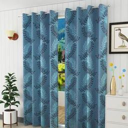 presto Blue Poly Cotton Door Curtain-picture-23