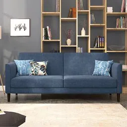 urban ladder Felicity 3 Seater Sofa cum Bed In Midnight Indigo Blue Colour-picture-21