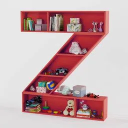 boingg! - a happy start Zootopia Engineered Wood Kids Bookshelf in Red Colour-picture-17
