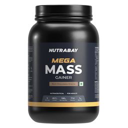 Nutrabay Gold Mega Mass Gainer,  2.2 lb  Rich Chocolate Creme -image-71