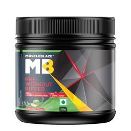 MuscleBlaze Pre Workout Ripped,  0.55 lb  Green Apple -2