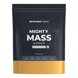 Nutrabay Gold Mighty Mass Gainer,  2.2 lb  Rich Vanilla Creme -picture-30