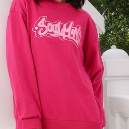 DressBerry Street Cool Printed Cotton Terry Relaxed Fit Sweatshirt-image-47