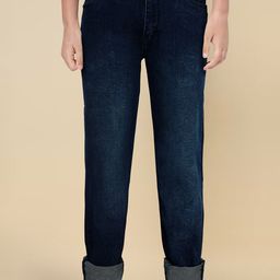 Allen Solly Junior Boys Slim Fit Low Distress Light Fade Jeans-picture-3