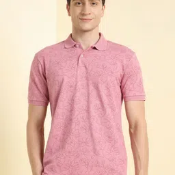 Allen Solly Men Printed Polo Collar T-shirt-image-97