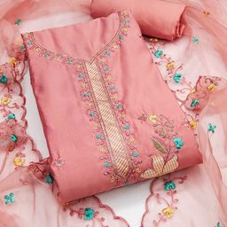 KALINI Embroidered Pure Cotton Unstitched Dress Material-image-77