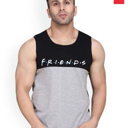 Slowloris Men Pack Of 2 Sleeveless Printed Bio-Wash Combed Cotton Gym Vest-picture-36