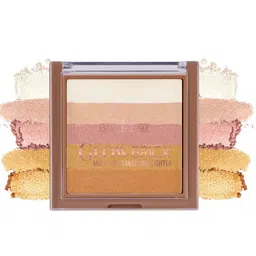 Half N Half Glow Brick Multi-Use Baked Highlighter- 7.5 g- Sun-Kissed 04-picture-7