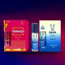 Formless Fragrance Set Of 2 Fawakeh & Dava Long Lasting Attar- 7 ml Each image 3
