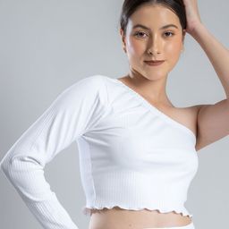 PYR8 Striped One Shoulder Top-image-93