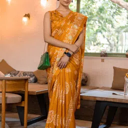KALINI Batik Silk Blend Saree-picture-20