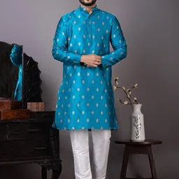 PulseIQ Mens Kurta Pyjama Set-image-75